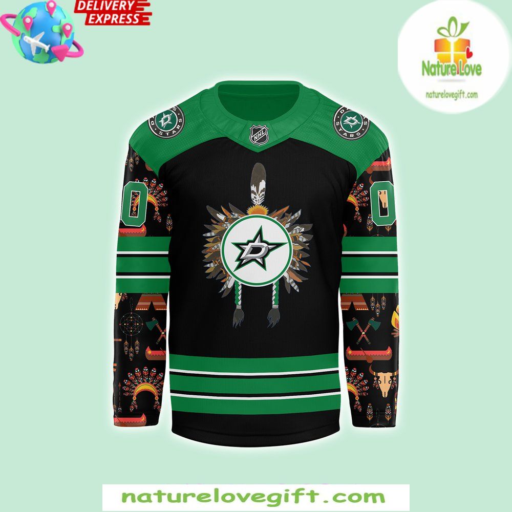 Dallas Stars Native American Heritage Month 2025 Jersey Hockey Dallas Stars Native American Heritage Month 2025 Jersey Hockey