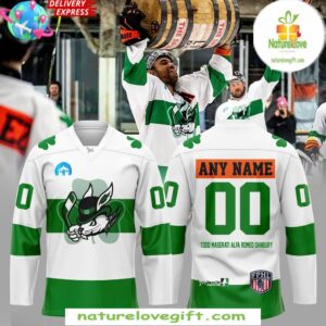 Danbury Hat Tricks St Patricks Day 2025 Hockey Jersey
