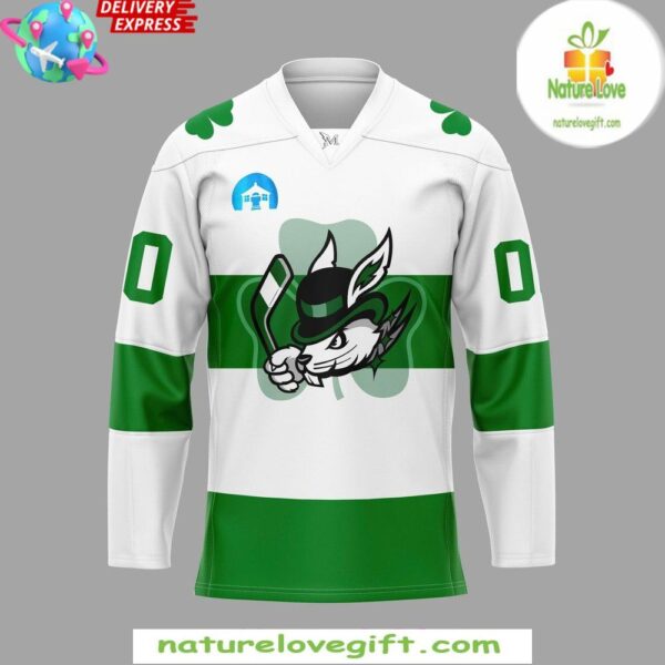 Danbury Hat Tricks St Patricks Day 2025 Hockey Jersey