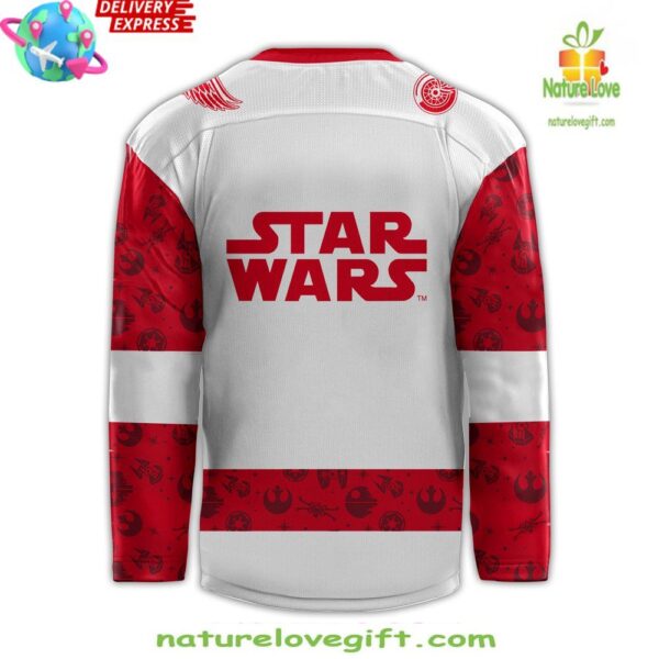 Detroit Red Wings Star Wars Night 2025 Hockey Jersey