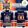 Edmonton Oilers 2025 Indigenous Hockey Jersey Celebration