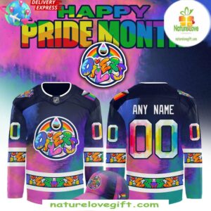 Edmonton Oilers 2025 Pride Jersey NHL Hockey Fan Apparel
