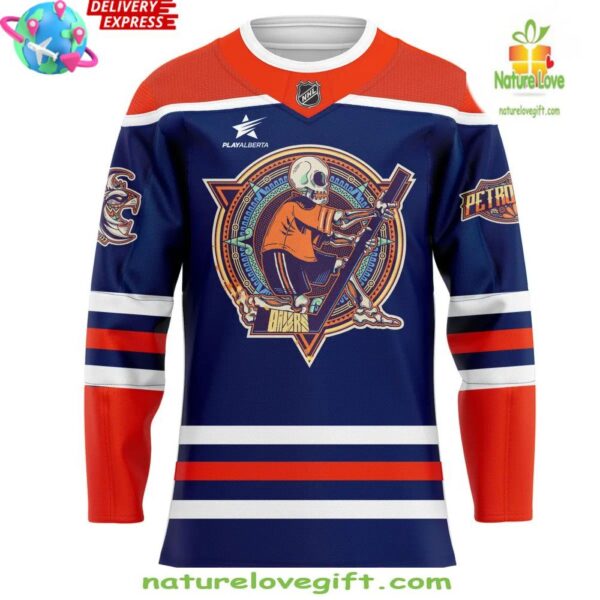 Edmonton Oilers Dia de los Muertos 2025 Hockey Jersey