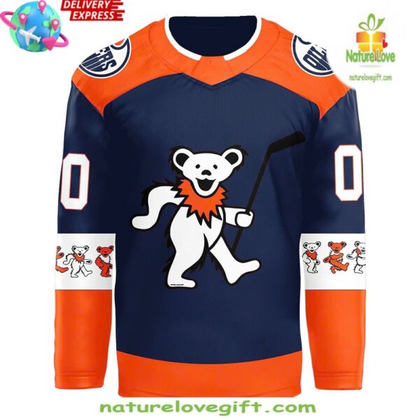 Edmonton Oilers Grateful Dead 2025 Hockey Jersey NHL