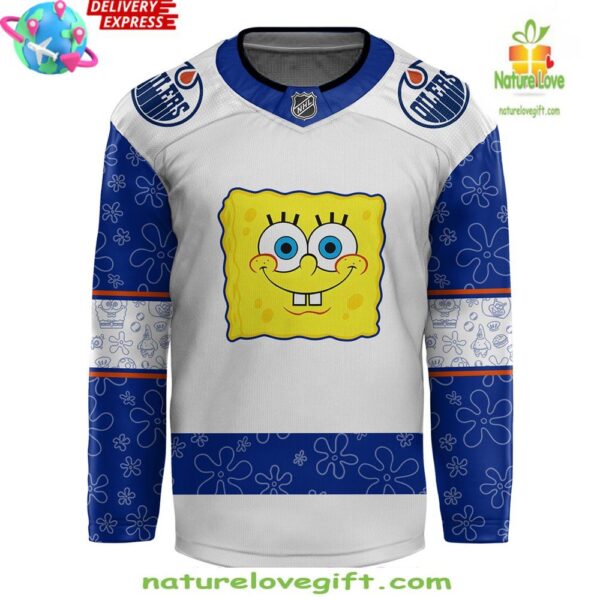 Edmonton Oilers Spongebob Hockey Jersey 25th Anniversary Special