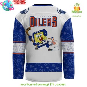 Edmonton Oilers Spongebob 25th Anniversary Special Hockey Jersey