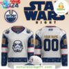 Edmonton Oilers Star Wars Night 2025 Hockey Jersey Custom