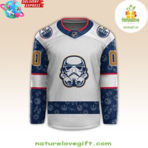 Edmonton Oilers x Star Wars Night 2024 Custom Hockey Jersey