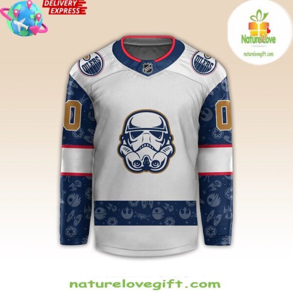 Edmonton Oilers Star Wars Night 2025 Hockey Jersey Custom