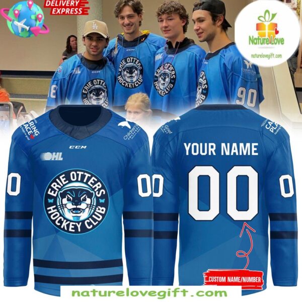 Erie Otters Hockey Jersey Highmark Caring Place Special Edition