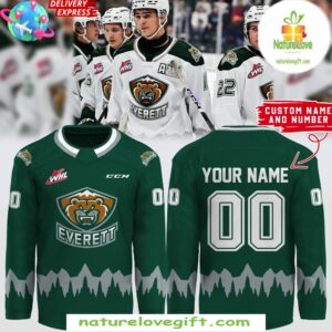 Everett Silvertips CCM Green Hockey Jersey 2025 WHL