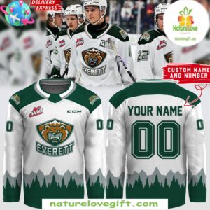 Everett Silvertips CCM White Hockey Jersey 2025 WHL