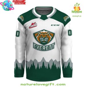 WHL Everett Silvertips CCM 2024 White Hockey Jersey
