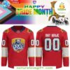 Florida Panthers 2025 Pride Month Red Jersey