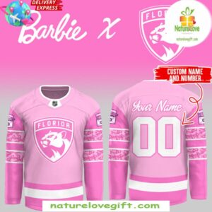Florida Panthers Barbie Night 2025 Jersey Hockey Fan Gear