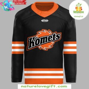 Fort Wayne Komets New 2024 Black Hockey Jersey