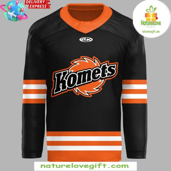 Fort Wayne Komets 2025 Black Hockey Jersey Men’s
