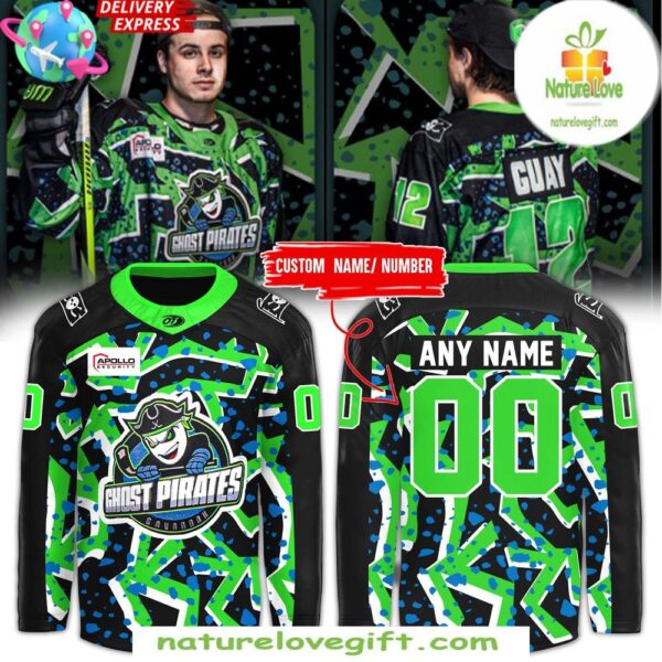 Ghost Pirates 2025 Retro Hockey Jersey Savannah Night Edition