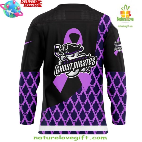 Ghost Pirates Alzheimer’s Awareness Jersey Savannah Hockey Night