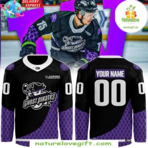Ghost Pirates Hockey Jersey 2025 Savannah Alzheimer’s Awareness
