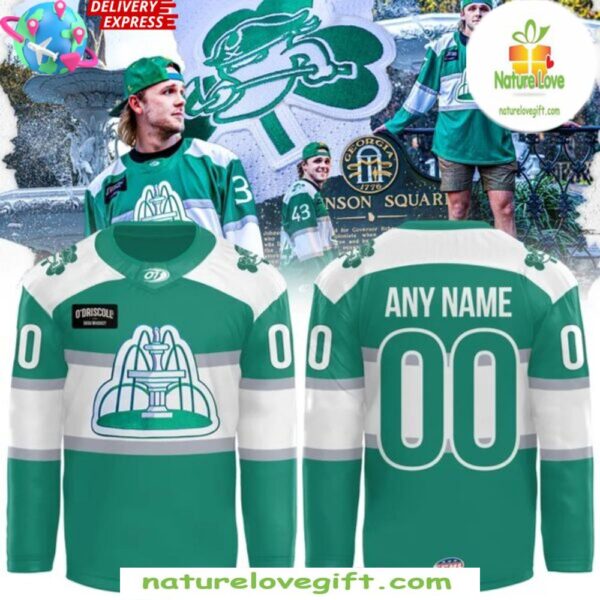 Ghost Pirates Hockey Jersey St Patricks Day 2025 Savannah