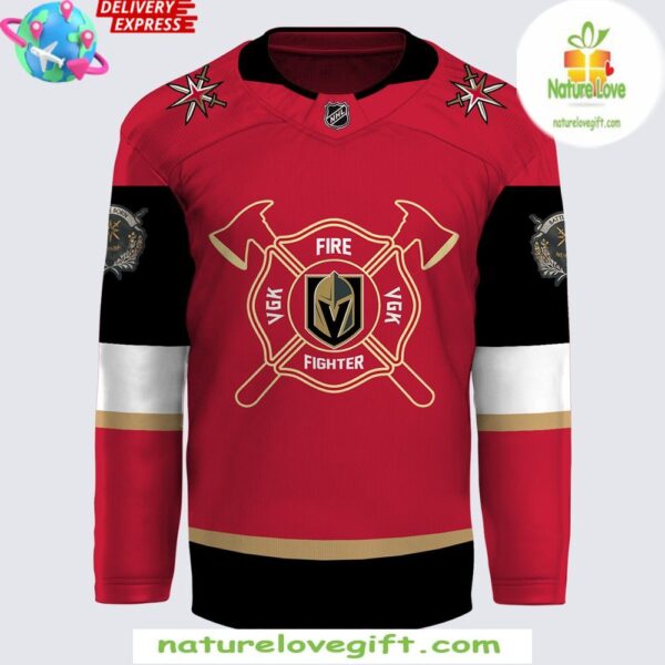Golden Knights Firefighter Jersey Hockey Appreciation Night