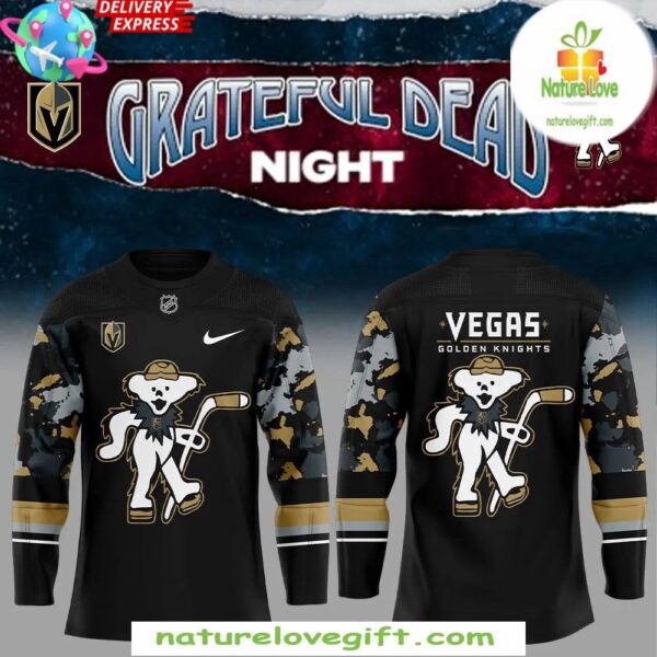 Golden Knights Grateful Dead Hockey Jersey NHL Special Edition
