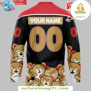 Grand Rapids Griffins Teddy Bear Special Black Hockey Jersey