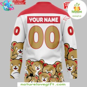 Grand Rapids Griffins Teddy Bear Special White Hockey Jersey