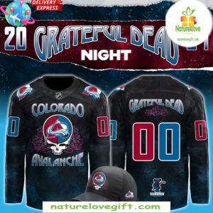 Grateful Dead Colorado Avalanche 2025 Hockey Jersey