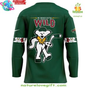 Minnesota Wild x Grateful Dead Night Special Edition Green Hockey Jersey