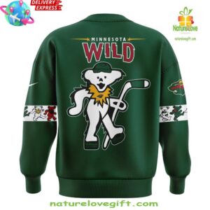 Minnesota Wild x Grateful Dead Night Special Edition Green Sweatshirt
