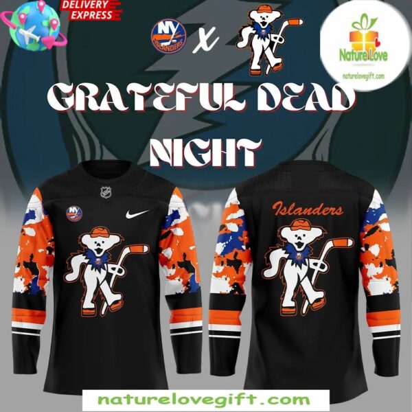 Grateful Dead New York Islanders Hockey Jersey Special Night