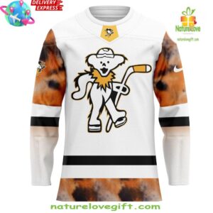 Pittsburgh Penguins x Grateful Dead Night Special White Hockey Jersey