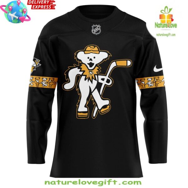 Grateful Dead Pittsburgh Penguins Nike Hockey Jersey Night