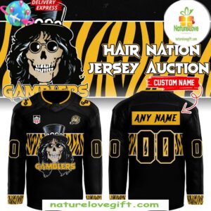 Green Bay Gamblers Hair Nation Custom Hockey Jersey