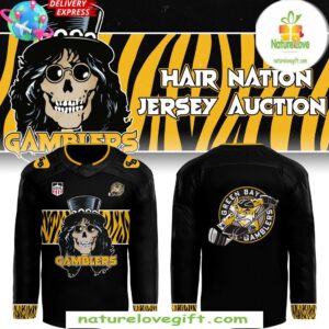 Green Bay Gamblers Hockey Jersey Hair Nation Limited Edition
