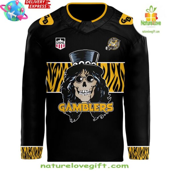 Green Bay Gamblers Hockey Jersey Hair Nation Limited Edition