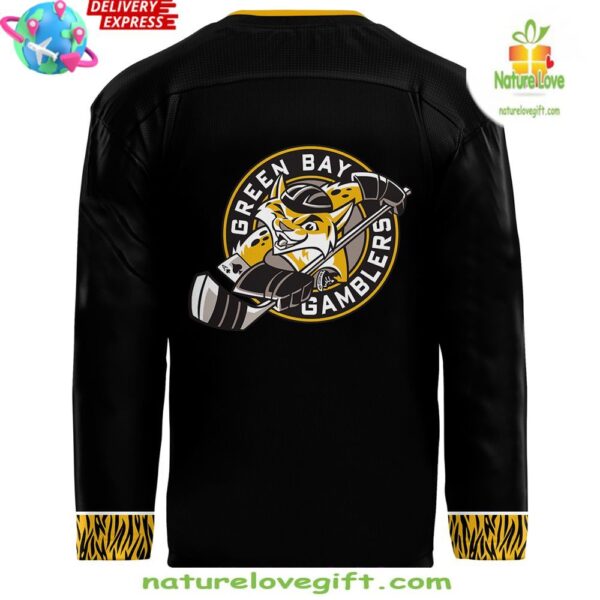 Green Bay Gamblers Hockey Jersey Hair Nation Limited Edition