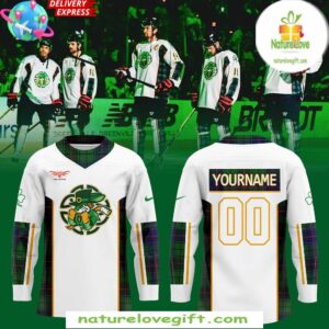 Greenville Swamp Rabbits 2025 St Patricks Hockey Jersey