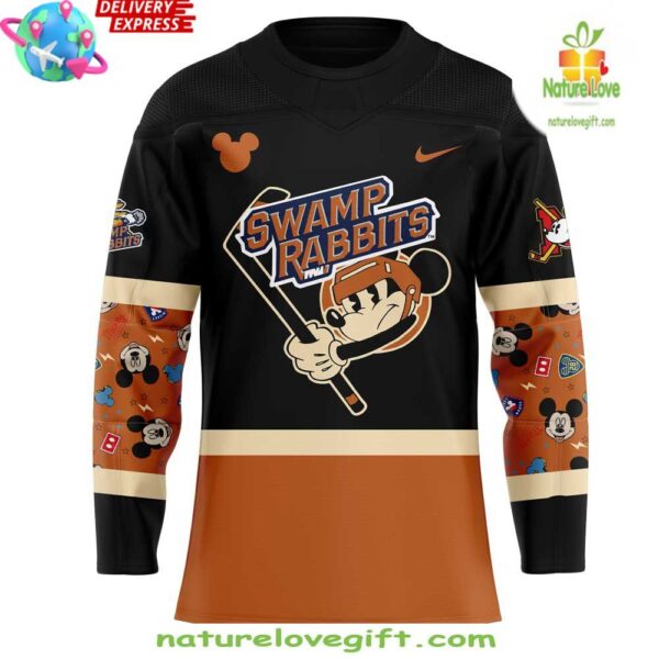 Greenville Swamp Rabbits Hockey Jersey Mickey & Friends Special Edition