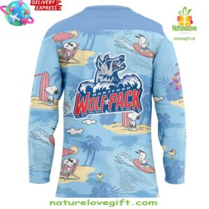 Hartford Wolf Pack Peanuts Summer Collection Hockey Jersey