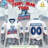 Hartford Wolf Pack White Hockey Jersey Teddy Bear Edition