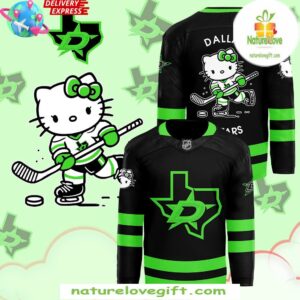 Hello Kitty Dallas Stars 50th Anniversary Hockey Jersey