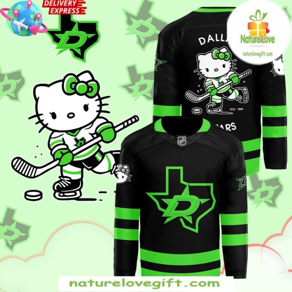 Hello Kitty Dallas Stars 50th Anniversary Hockey Jersey