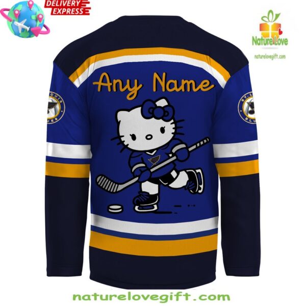 Hello Kitty St Louis Blues Plush Hockey Jersey