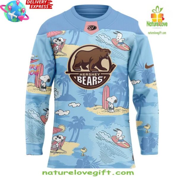 Hershey Bears Hockey Jersey Peanuts Summer Collection