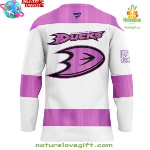 Anaheim Ducks Hockey Fights Cancer Special Hockey Jersey