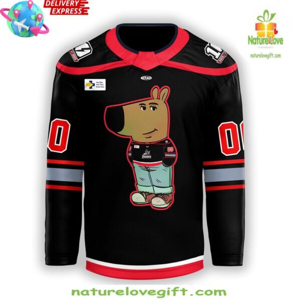 Hockey Jersey Adirondack Thunder Chill Guy 2025 Black