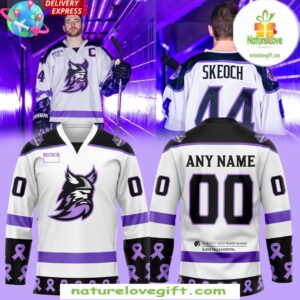 Hockey Jersey Adirondack Thunder Fight Cancer 2025